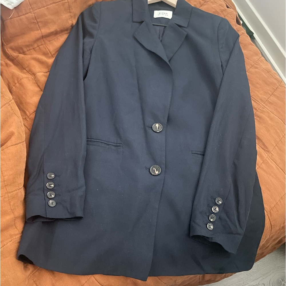 DISSH Navy Tencel Blazer Size US 2